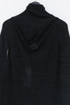 SWAYING/KNIT seamless water-soluble wool pullover SW212SZ73 black gray PS20